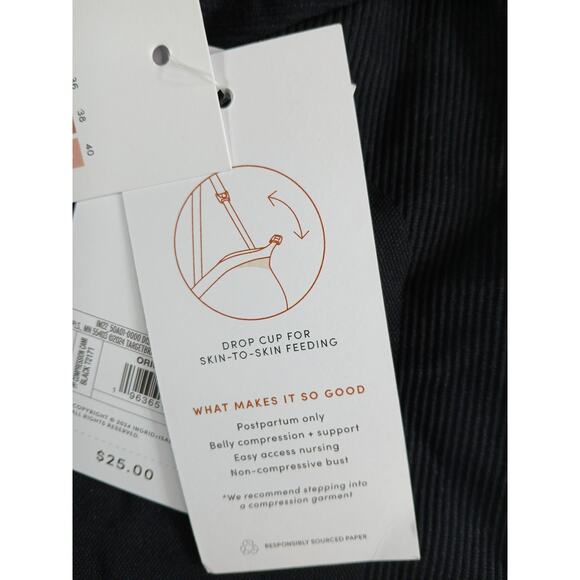 Isabel Maternity Postpartum Shaping Cami Womens XL Black Nursing Tank NWT - Picture 6 of 9